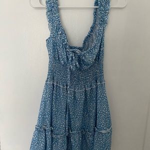 Záful blue off shoulder dress